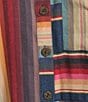 John Mark Woven Multi Stripe Point Collar Long Sleeve Shirt - Image 6
