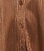 John Mark Woven Point Collar Short Dolman Sleeve Shimmer Pleat Button Front Blouse, Color:Brown - Image 6