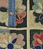 John Mark Woven Quilt Patchwork Mix Print Wire Collar 3/4 Sleeve Top - Image 5