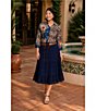 John Mark Woven Textured Tiered Belted Skirt - Image 5
