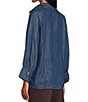 John Mark Woven Wire Collar 3/4 Sleeve Top - Image 4
