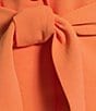Color:Apricot - Image 3 - Crepe Tie Front 2-Piece Jacket & Pant Set