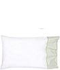 John Robshaw Cinde Cuff Sage Organic Cotton Pillowcase Pair - Image 1