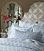 John Robshaw Cinde Cuff Sage Organic Cotton Pillowcase Pair - Image 3