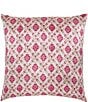Color:Berry - Image 1 - Dhruvi Berry Cotton & Silk Mushru Square Pillow