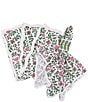 John Robshaw Pink Print Ishita Lapis Napkins, Set of 4, Color:Pink - Image 1