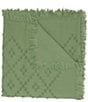 John Robshaw Woven Lattice Fringed Throw - Image 1