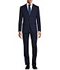 Color:Blue - Image 1 - Bleecker Fancy Windowpane Plaid Slim Fit 2-Piece Suit