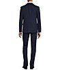 Color:Blue - Image 2 - Bleecker Fancy Windowpane Plaid Slim Fit 2-Piece Suit