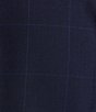 Color:Blue - Image 3 - Bleecker Fancy Windowpane Plaid Slim Fit 2-Piece Suit