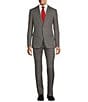 Color:Grey - Image 1 - Bleecker Large Plaid Slim Classic Fit 2-Piece Suit