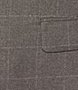 Color:Grey - Image 3 - Bleecker Large Plaid Slim Classic Fit 2-Piece Suit