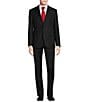 Color:Black - Image 1 - Bleecker Solid Black Slim-Fit 2-Piece Suit