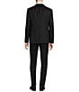 Color:Black - Image 2 - Bleecker Solid Black Slim-Fit 2-Piece Suit