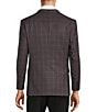John Varvatos Signature Tailored Slim Fit Checked Sport Coat, Color:Burgundy - Image 2