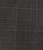 Color:Charcoal - Image 3 - Slim Fit Flat Front Check Pattern 2-Piece Suit