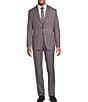 John Varvatos Slim Fit Flat Front Plaid 2-Piece Suit - Image 1