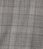 Color:Grey - Image 3 - Slim Fit Flat Front Plaid Pattern 2-Piece Suit