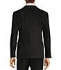 Color:Black - Image 2 - Slim Fit Houndstooth Pattern Sport Coat