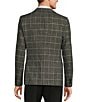 John Varvatos Slim Fit Plaid Print Sport Coat, Color:Charcoal - Image 2