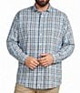 Johnnie-O Big & Tall Cay Exploded Gingham Everyday Performance Long Sleeve Woven Shirt - Image 1