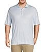 Johnnie-O Big & Tall Glidey Performance Stretch Short Sleeve Polo Shirt, Color:Maliblu - Image 1
