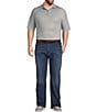 Johnnie-O Big & Tall Link Print Performance Stretch Short Sleeve Polo Shirt, Color:Black - Image 3