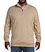 Johnnie-O Big & Tall Sully Quarter-Zip Pullover, Color:Cedar - Image 1