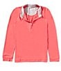 Johnnie-O Big Boys Freeborne 1/4 Zip Pullover, Color:Lobster - Image 1