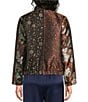 JOHNNY WAS Amandie Mixed Floral Print Jacquard Long Sleeve Zip-Front Bomber Jacket - Image 2