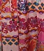 JOHNNY WAS Arya Tami Patchwork Floral Scarf Print Silk Wide-Leg Pants - Image 4