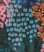 Color:Multi - Image 3 - Astrid Mesh Floral Print Crew Neck Short Sleeve Midi Dress