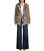 JOHNNY WAS Athene Joan Sherpa Knit Reversible Bold Print Open-Front Hooded Jacket - Image 5