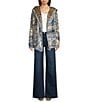 JOHNNY WAS Athene Joan Sherpa Knit Reversible Bold Print Open-Front Hooded Jacket - Image 6