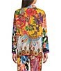 JOHNNY WAS Audrey Coordinating Magnolia Patchwork Print Classic Collar Long Sleeve Shirt - Image 3