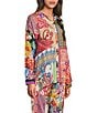 JOHNNY WAS Audrey Coordinating Magnolia Patchwork Print Classic Collar Long Sleeve Shirt - Image 5