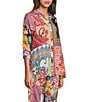 JOHNNY WAS Audrey Coordinating Magnolia Patchwork Print Classic Collar Long Sleeve Shirt - Image 6