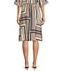 JOHNNY WAS Blythe Geometric Printed Silk Blend A-Line Coordinating Midi Skirt, Color:Zadie - Image 2