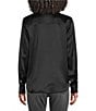 JOHNNY WAS Charmeuse Silky Point Collar Long Sleeve Button-Front Shirt - Image 2