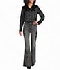 JOHNNY WAS Charmeuse Silky Point Collar Long Sleeve Button-Front Shirt - Image 3