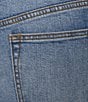 JOHNNY WAS Contrast Side Panel Wide-Leg Stretch Denim 5-Pocket Jeans - Image 4