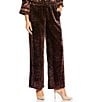 JOHNNY WAS Coordinating Leopard Print Velvet Wide Leg Pants, Color:Misty Leopard - Image 1