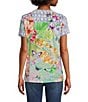 Color:Multi - Image 2 - Cozumel Favorite Bamboo Knit Printed Crew Neck Short Sleeve Tee