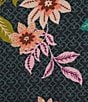Color:Multi - Image 3 - Delfino Jersey Knit Cap Sleeve Round Neck Floral Printed Nightshirt