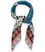 JOHNNY WAS Descanso Print Silk Square Scarf - Image 1