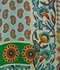 Color:Multi - Image 4 - Diskana Alexandra Woven Floral Print V-Neck Short Sleeve Blouse