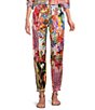 JOHNNY WAS Etta Coordinating Magnolia Patchwork Print Seamed Jogger Pants - Image 1