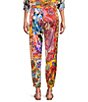 JOHNNY WAS Etta Coordinating Magnolia Patchwork Print Seamed Jogger Pants - Image 2