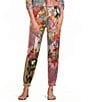 JOHNNY WAS Etta Coordinating Magnolia Patchwork Print Seamed Jogger Pants - Image 1
