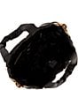 Color:Black - Image 3 - Floral Lilith Quilted Satin Tote Bag